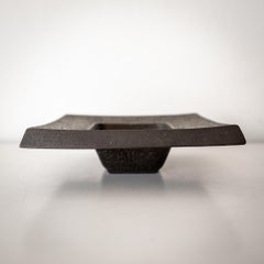 Modernist Japanese Nambu Iron Incense Holder Bowl Signed