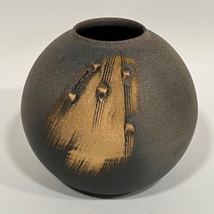 Modernist Japanese Shigaraki Ceramic Vase