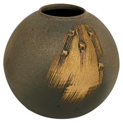 Modernist Japanese Shigaraki Ceramic Vase