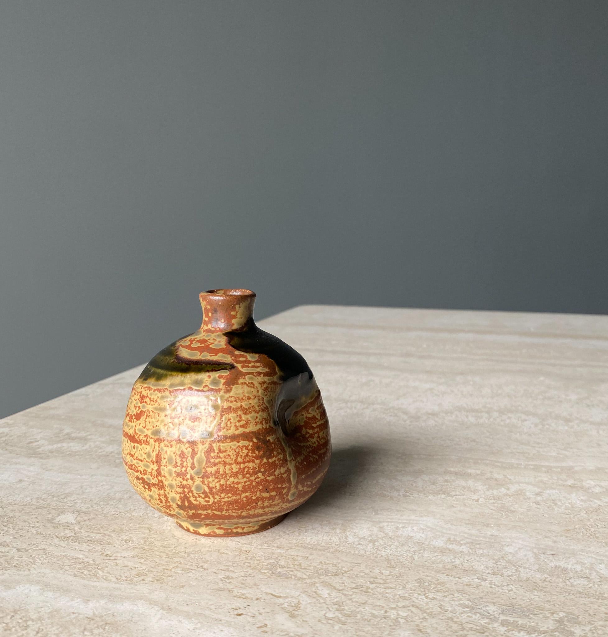 Ceramic Modernist Japanese Weed Pot, 1970s For Sale