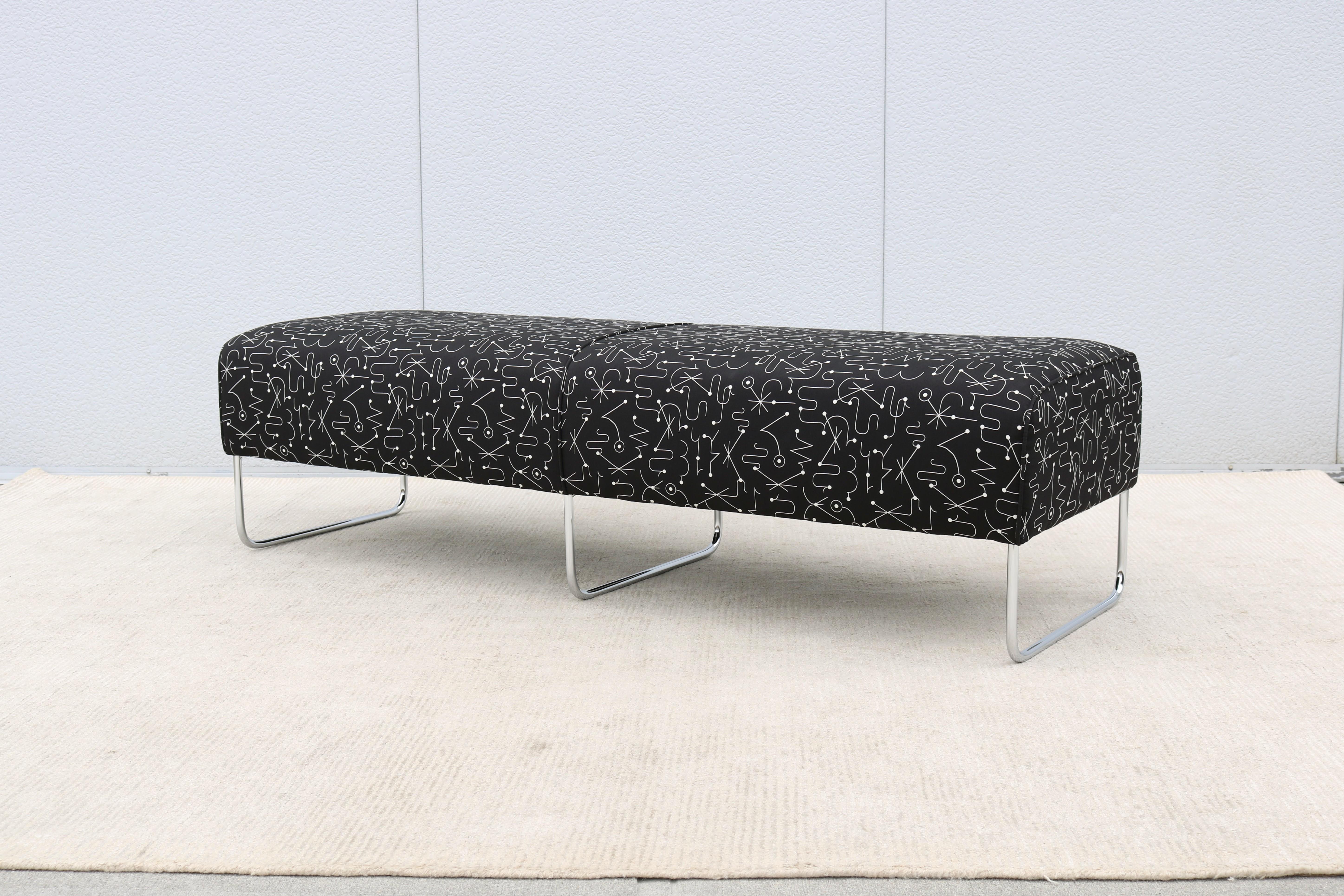 Modernist Jeffrey Bernett for Bernhardt Design Balance Three-Seat Bench For Sale 8