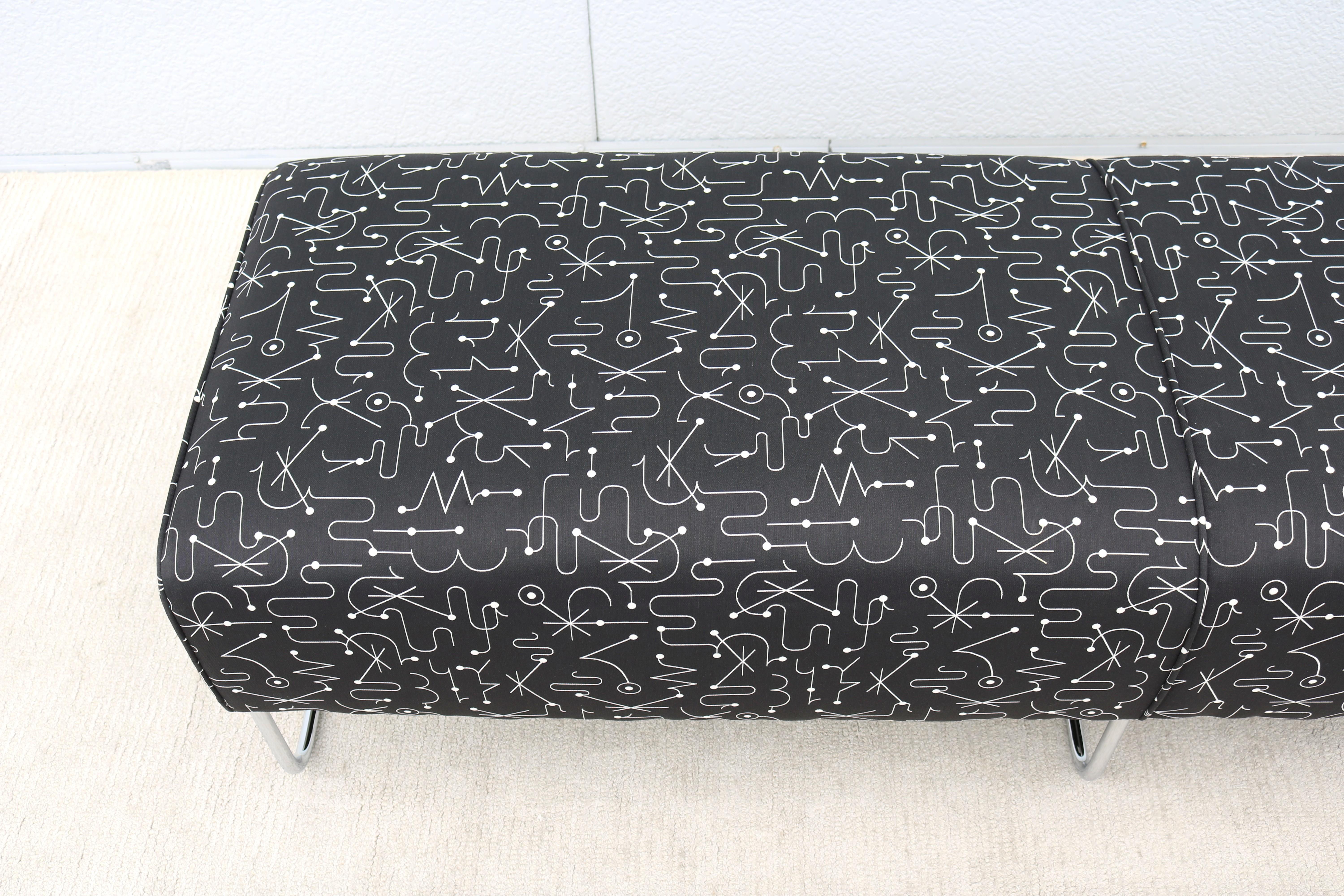 Modernist Jeffrey Bernett for Bernhardt Design Balance Three-Seat Bench For Sale 10