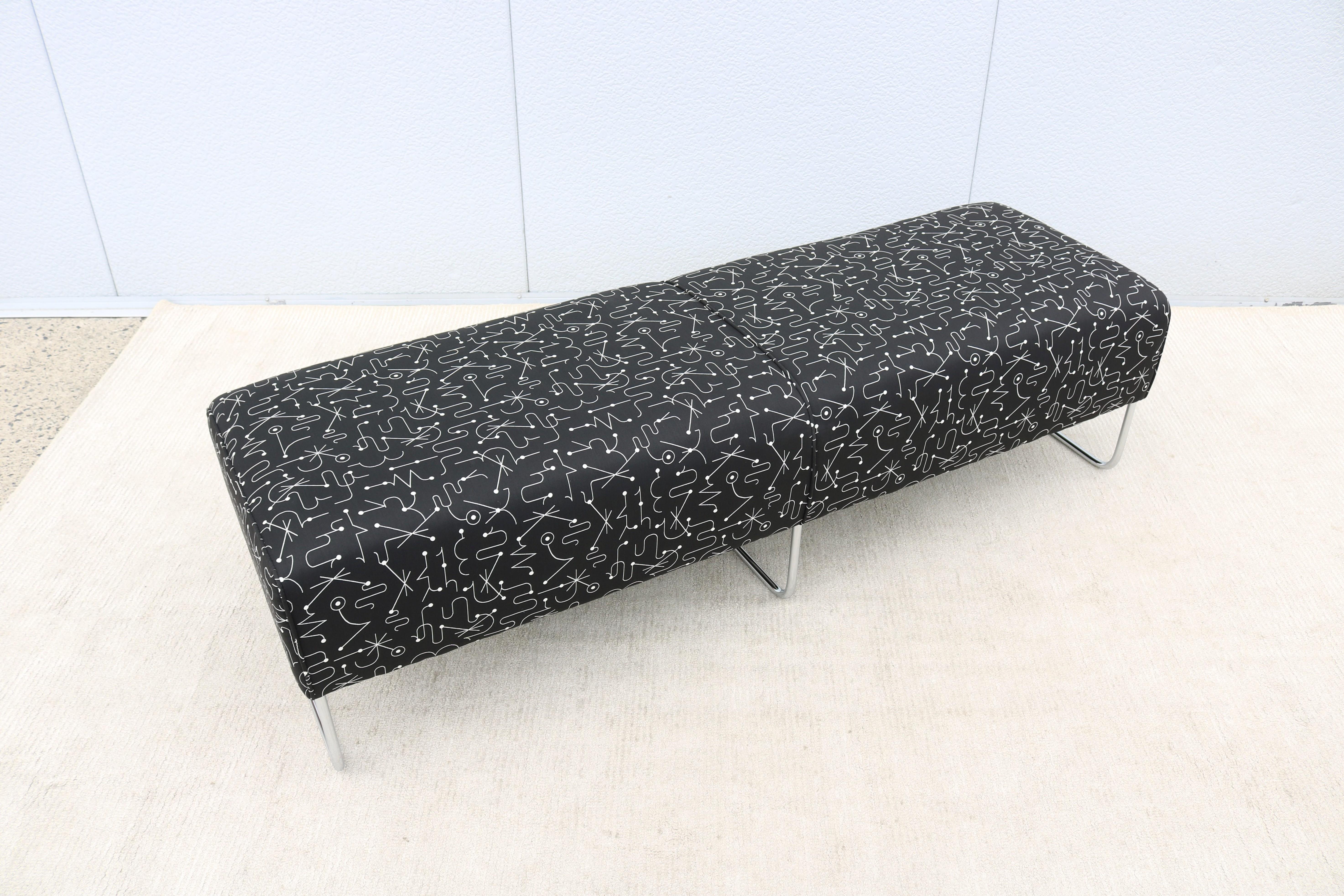 Contemporary Modernist Jeffrey Bernett for Bernhardt Design Balance Three-Seat Bench For Sale
