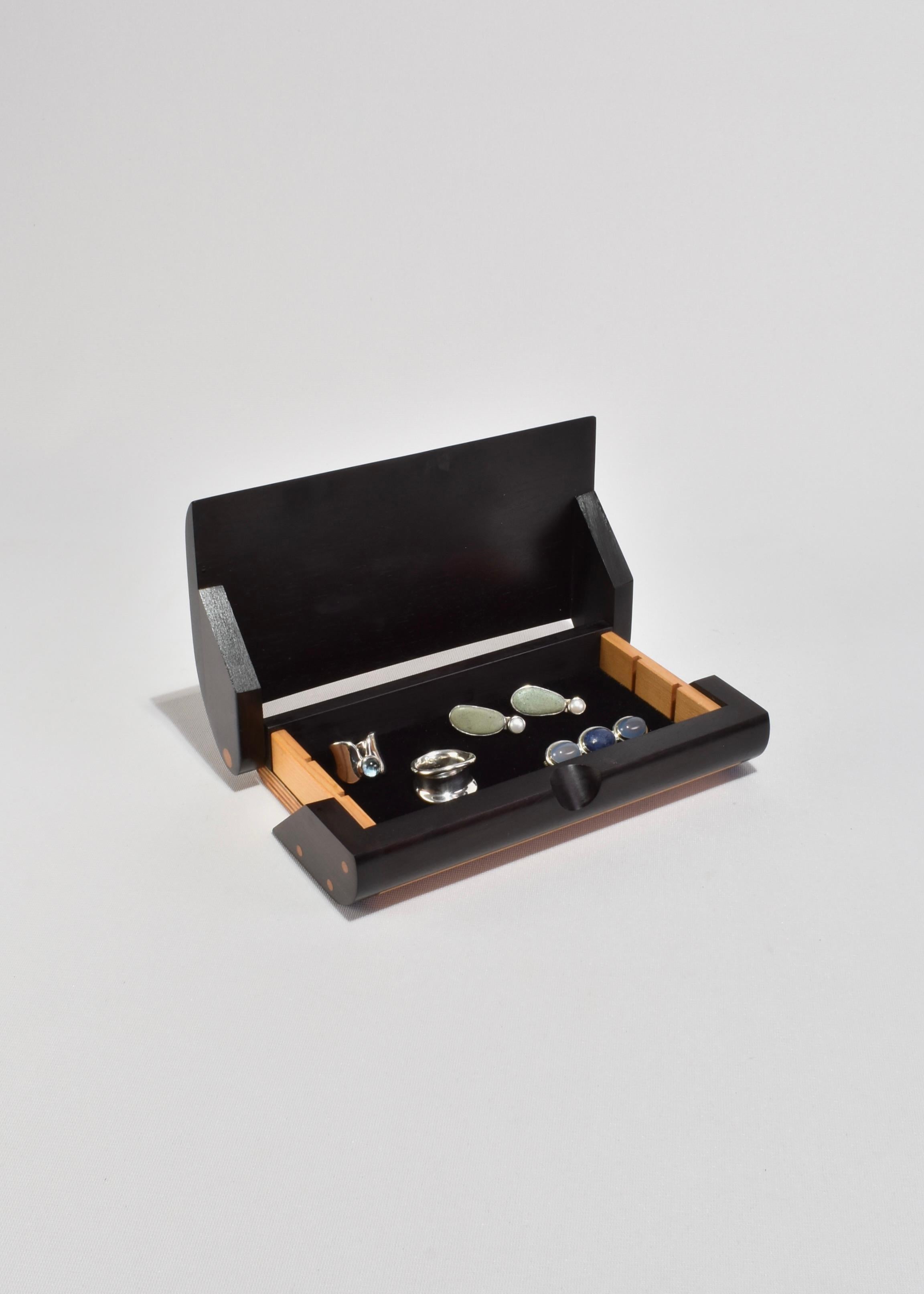 Hand-Crafted Modernist Jewelry Box For Sale