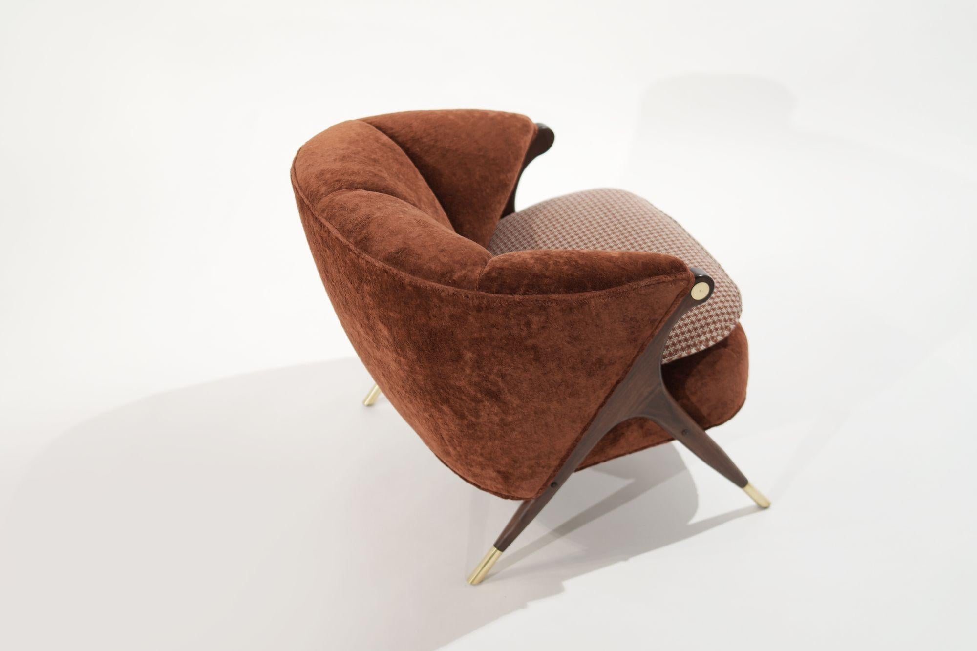Modernist Karpen of California Lounge Chair, C. 1950s In Excellent Condition In Westport, CT
