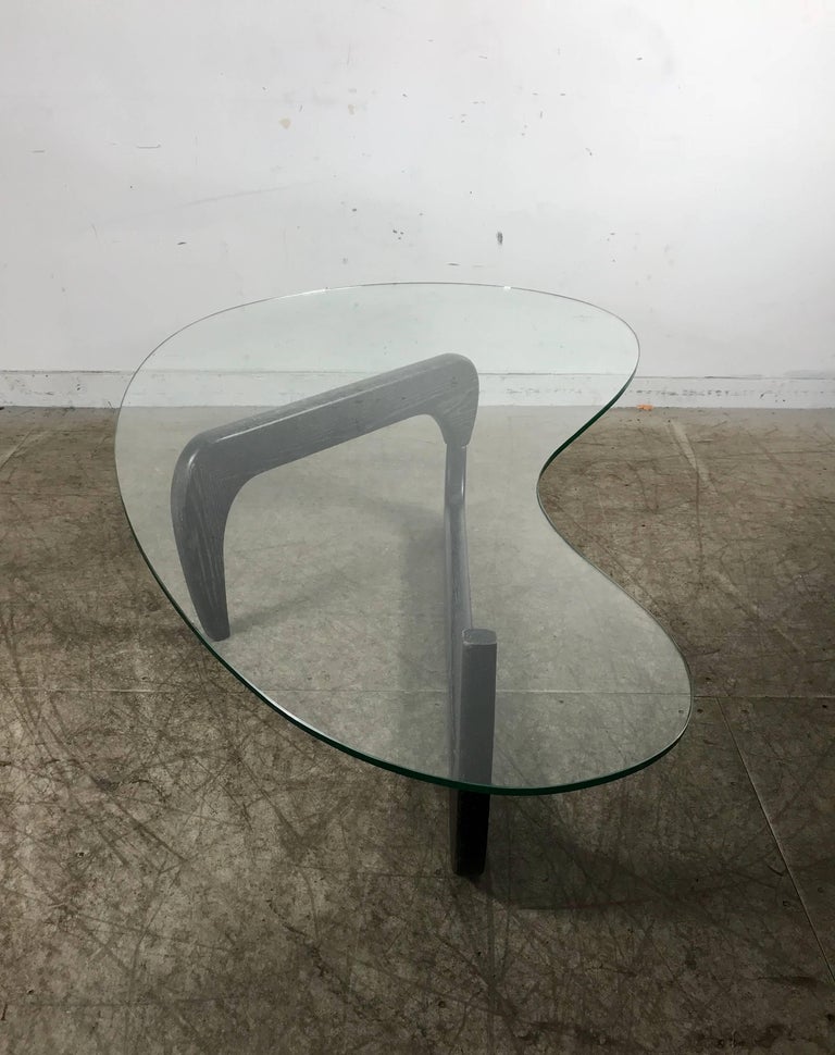 Modernist Kidney Shape Noguchi Style Cocktail Table in Cerused Oak at ...