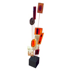 Modernist Kinetic Table Sculpture by C. Jeré
