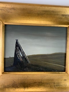 Modernist Landscape Oil by Bruce Barton Penney, Dated 1968