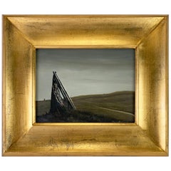 Modernist Landscape Oil by Bruce Barton Penney, Dated 1968