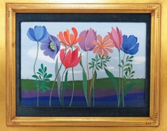 Modernist Landscape Oil by George Ivers, circa 1970s