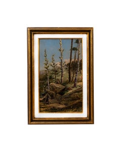 Modernist Landscape Oil on Wood by Thomaz de Mello Junior, Signed