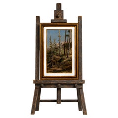 Modernist Landscape Oil on Wood by Thomaz de Mello Junior, Signed