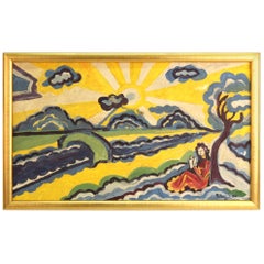 Modernist Landscape Painting Attributed to Hugo Scheiber