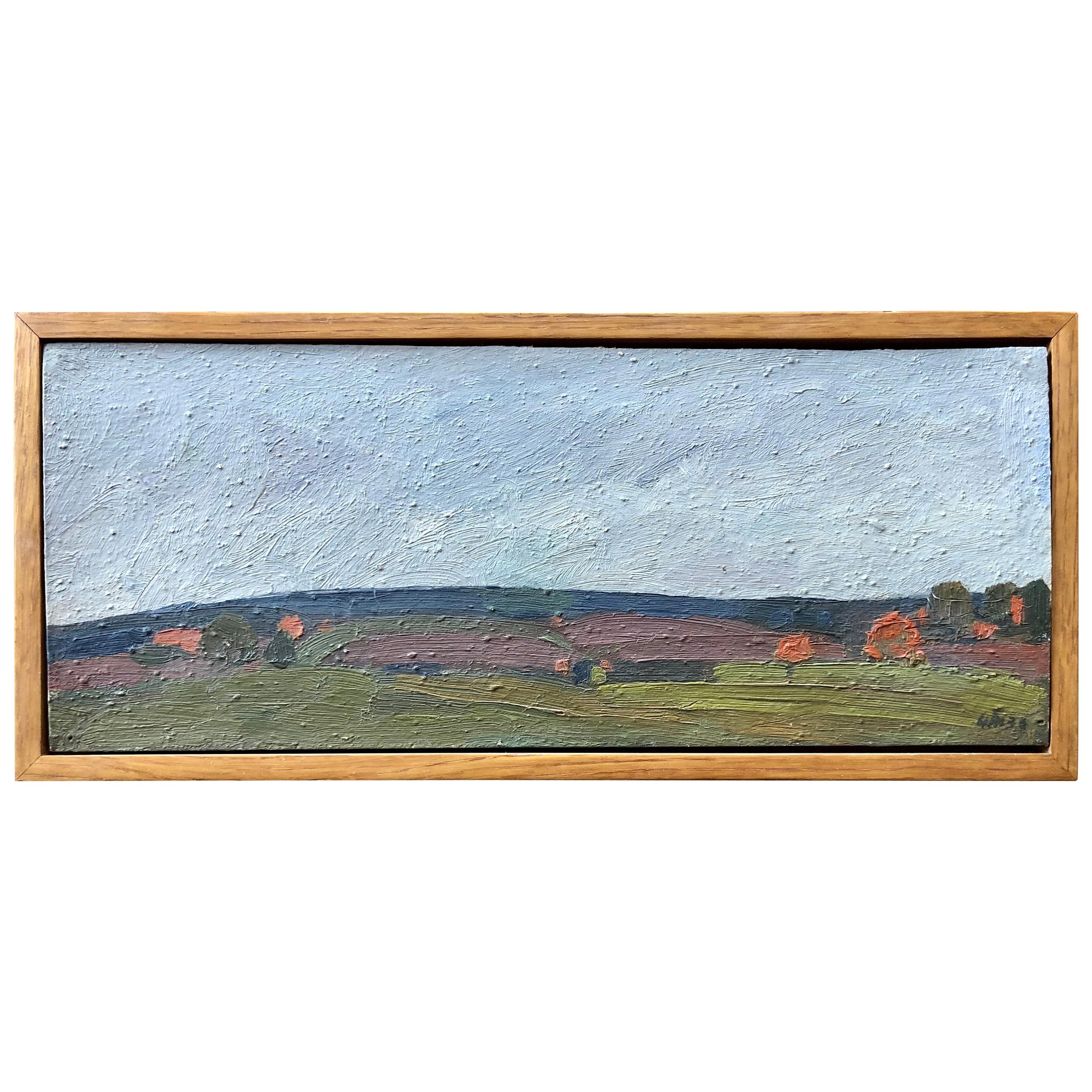 Modernist Landscape Painting by Nikolai Timkov For Sale