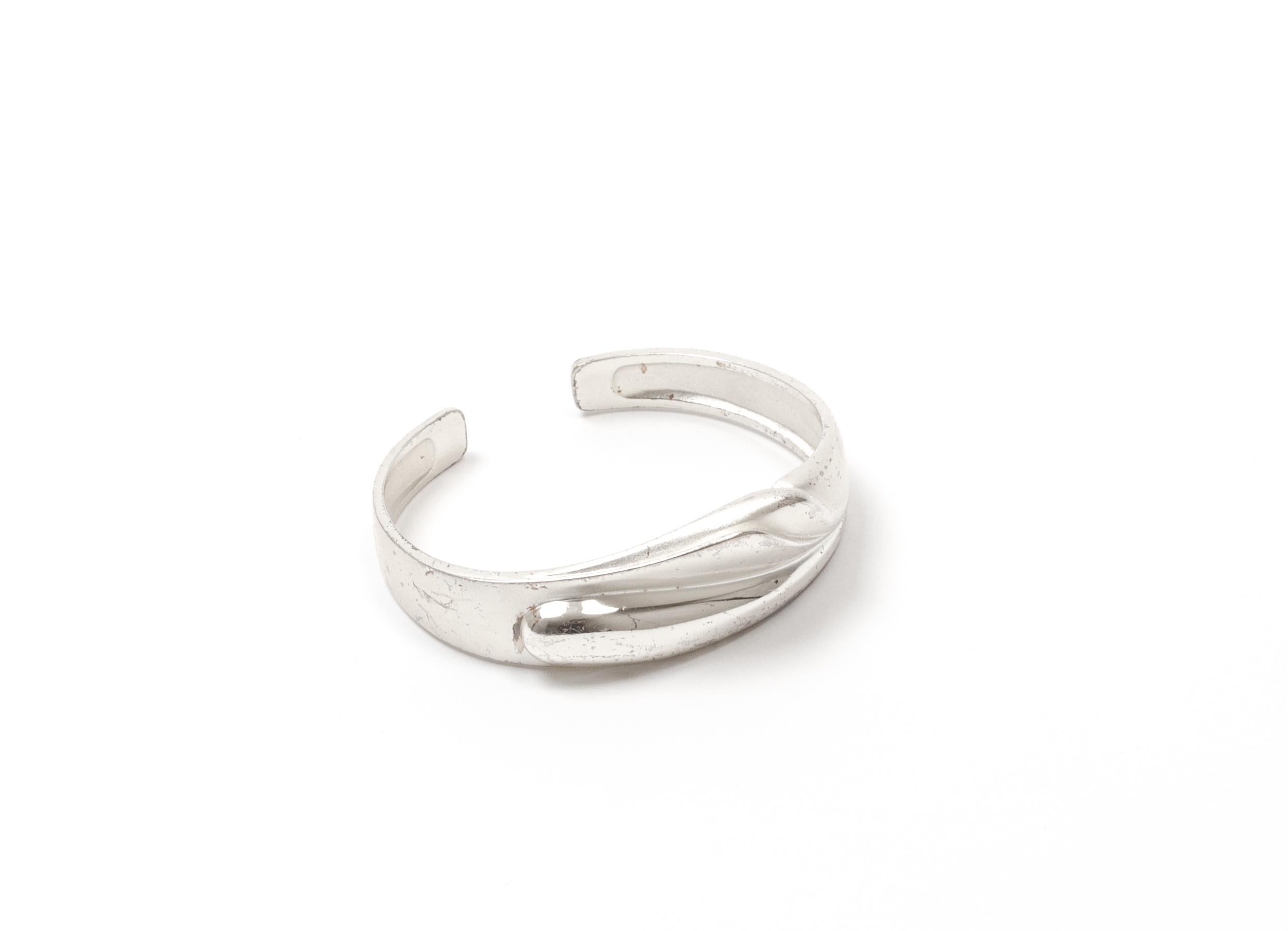 Modernist Lapponia Silver Bracelet For Sale 1
