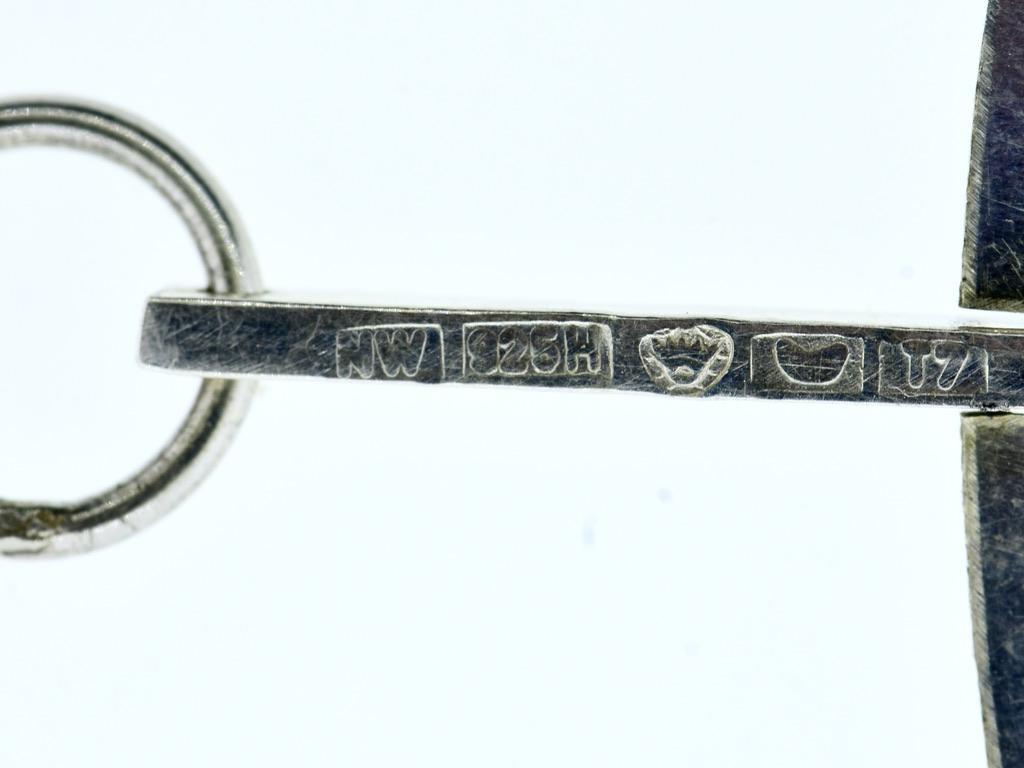 Modernist Largest Version Sterling Silver Moon Pendant, Tapio Wirkkala, c. 1971 9