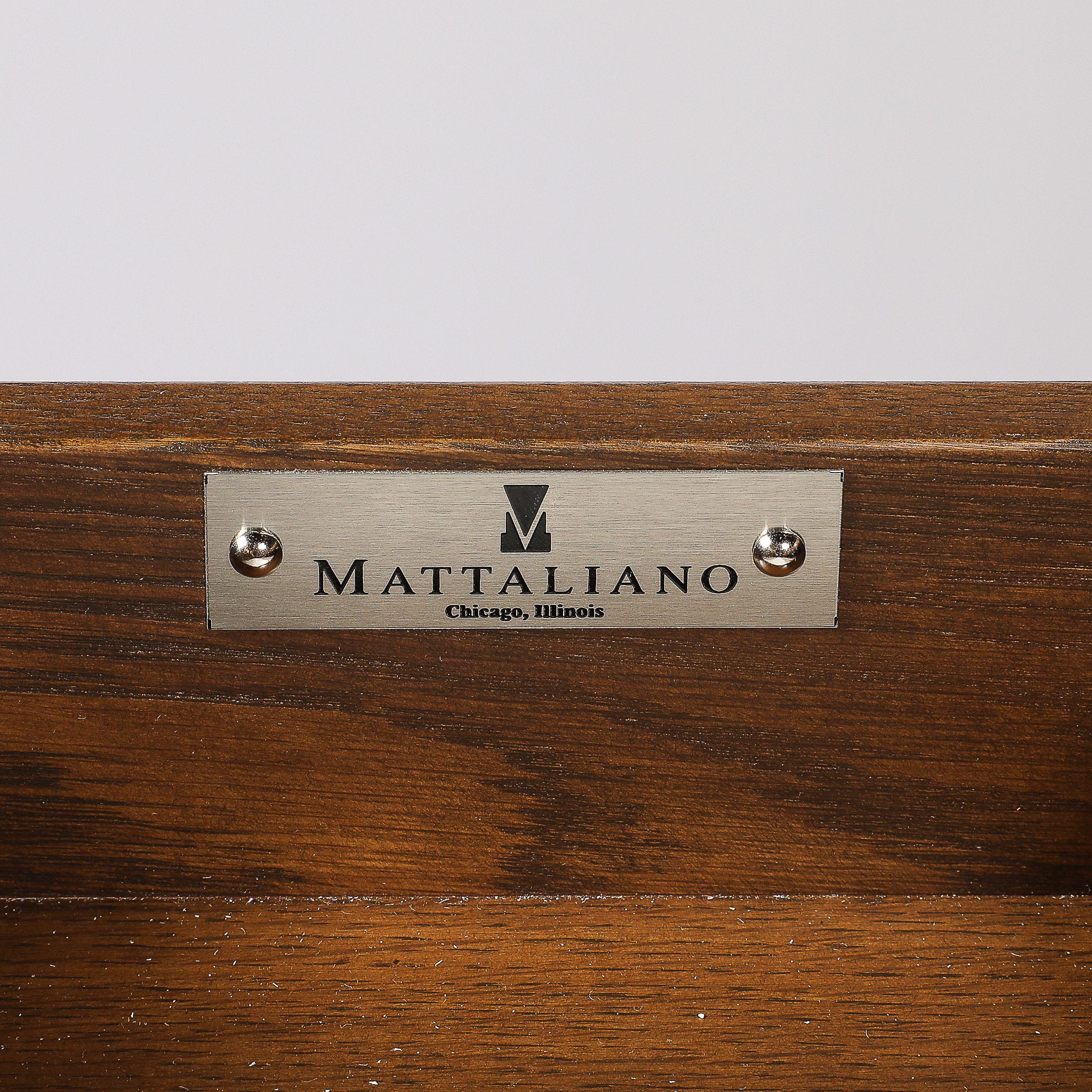 Modernist Limed Oak Frank X Base Desk by Mattaliano 3