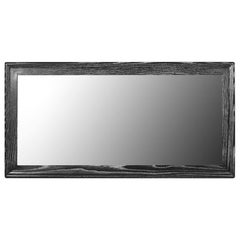 Modernist Limed Oak Rectangular Mirror, Circa 1960s