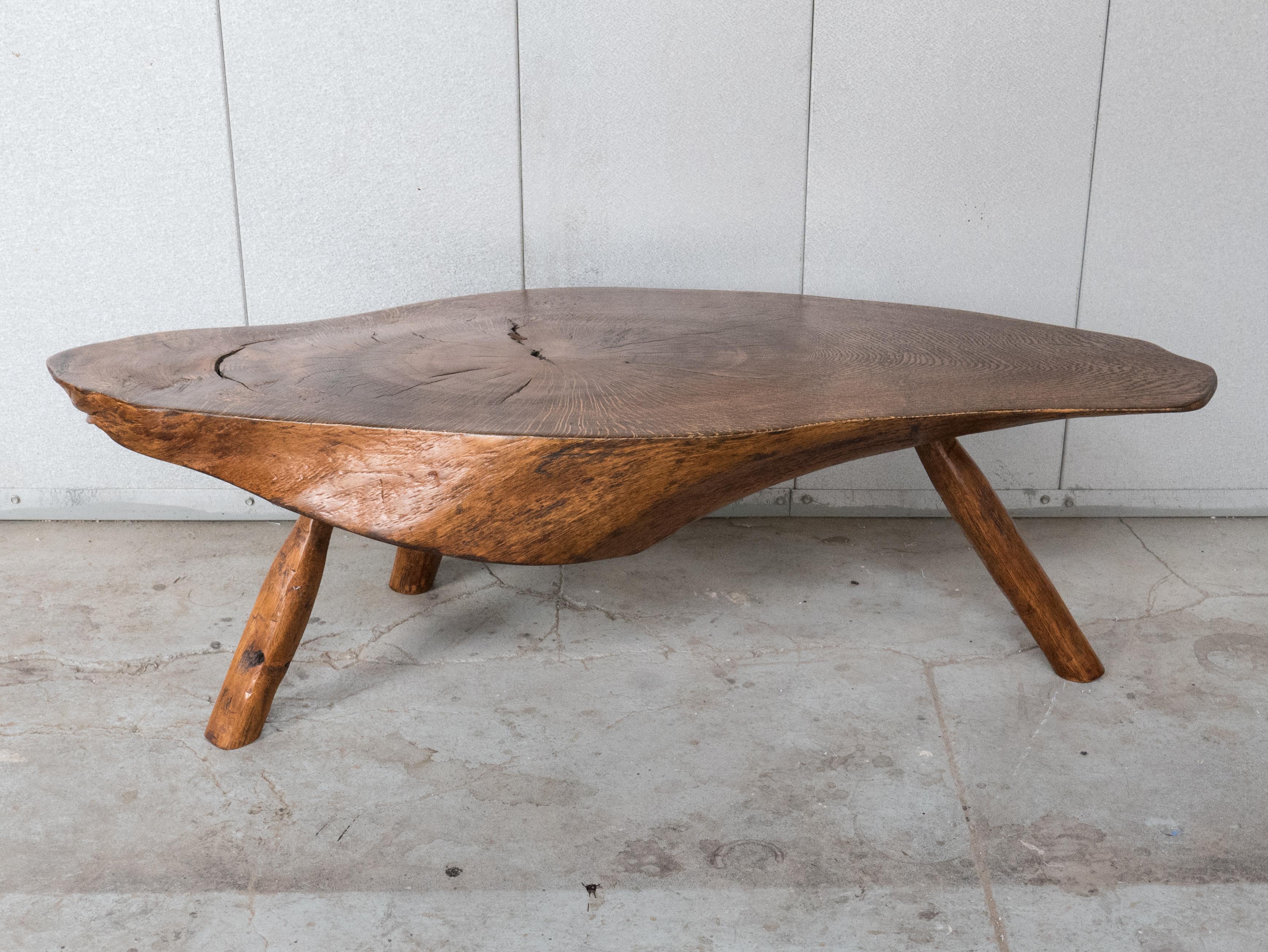 Mexican Modernist Live Edge Cocktail Table