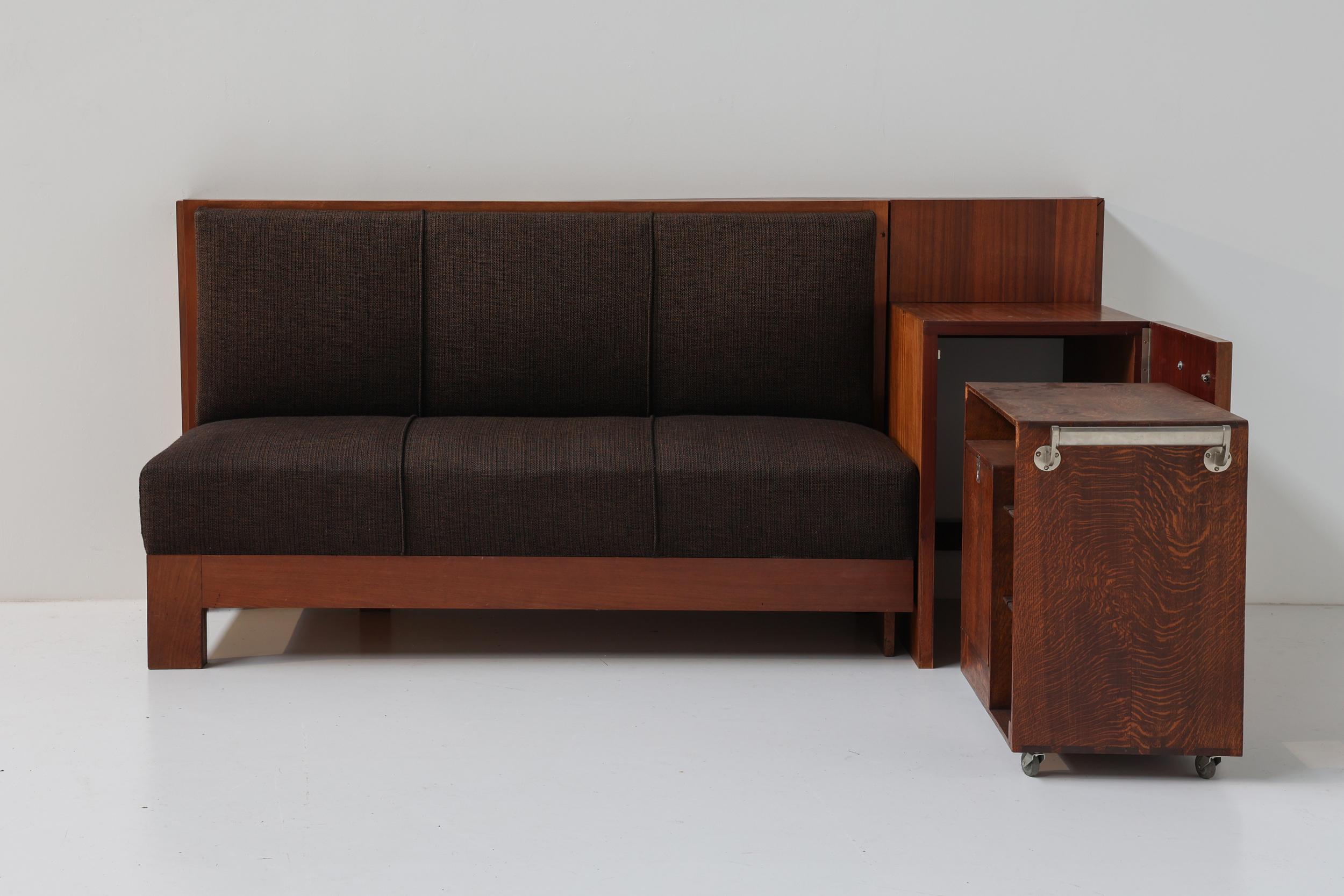 Modernistisches Wohnzimmer-Set von John Van Zeeland, Belgien, 1930er Jahre im Zustand „Hervorragend“ im Angebot in Antwerp, BE