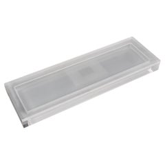 Modernist Long and Flat Lucite Box, circa 1980