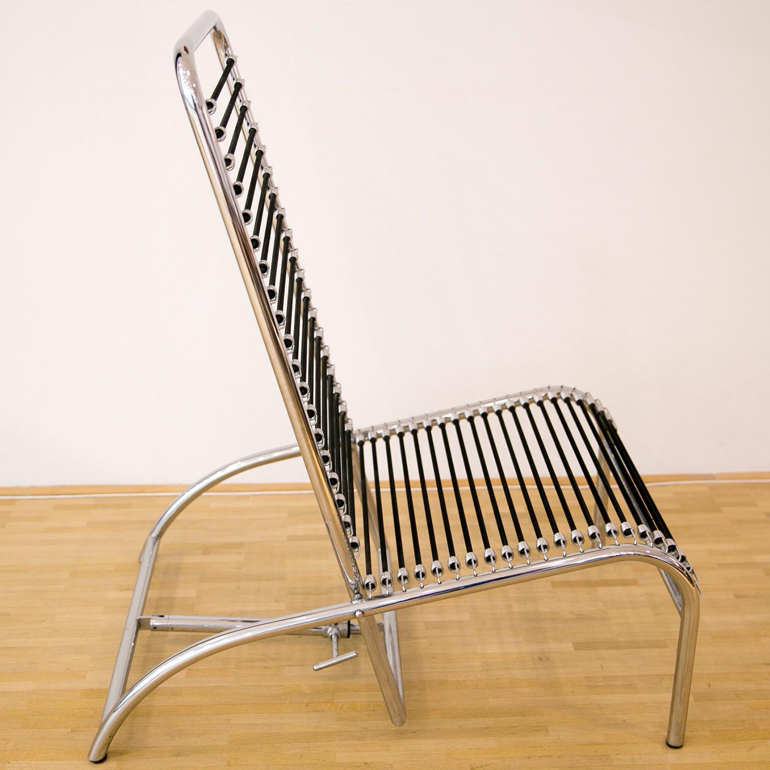 Modernist Lounge Chair by René Herbst For Sale 6