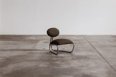 Modernist Lounge Chair, Green Loden, 1970s