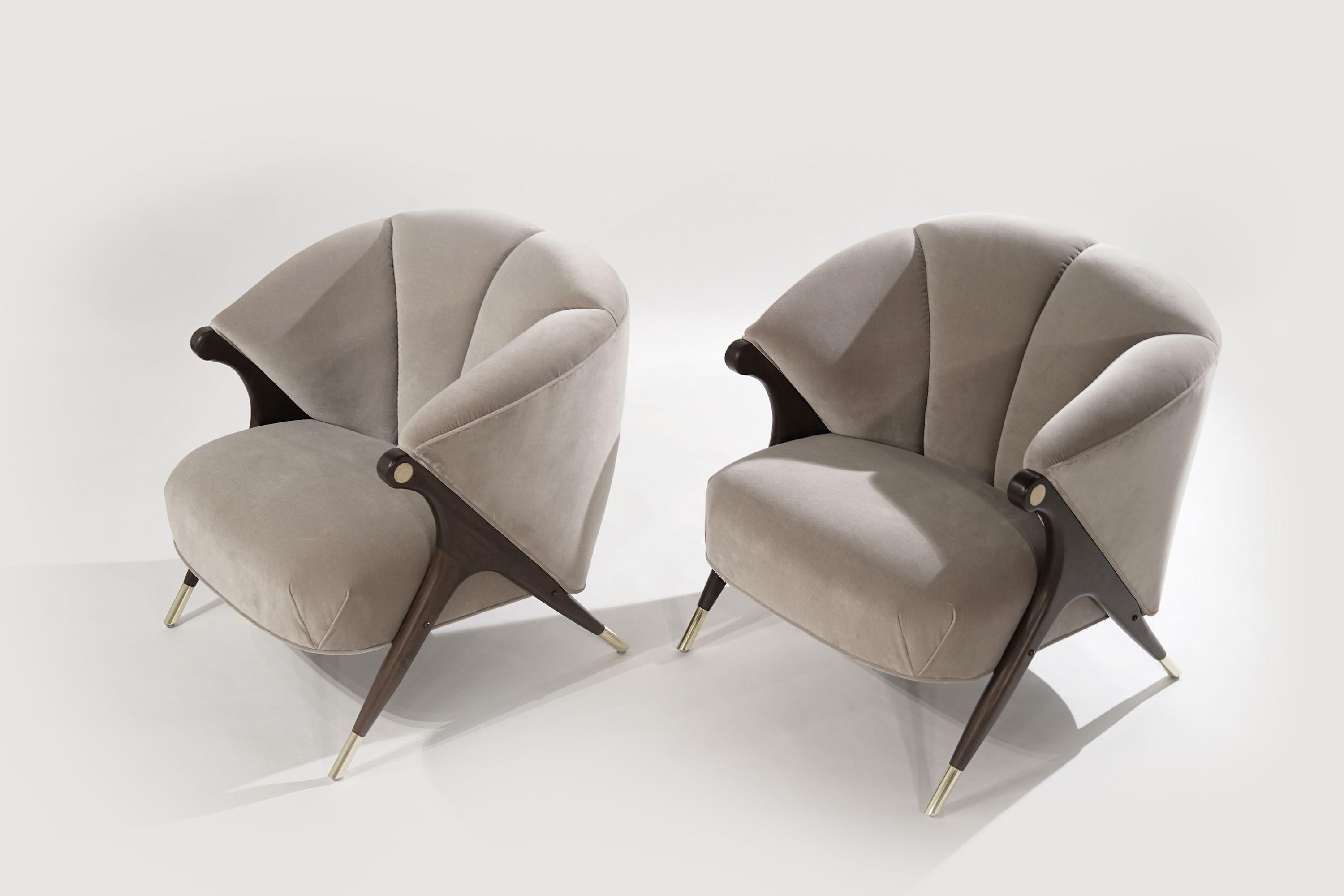 American Modernist Lounge Chairs by Karpen of California