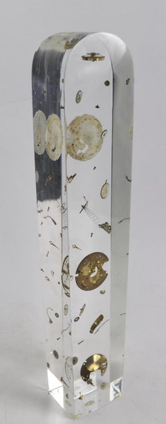Modernist Lucite Exploded Watch Sculpture