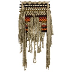 Modernist Macrame Wall Rug by K.H. Kaeppel for Tisca Tapisserie, Germany, 1970s