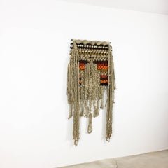Modernist Macrame Wall Rug by K.H. Kaeppel for Tisca Tapisserie, Germany, 1970s