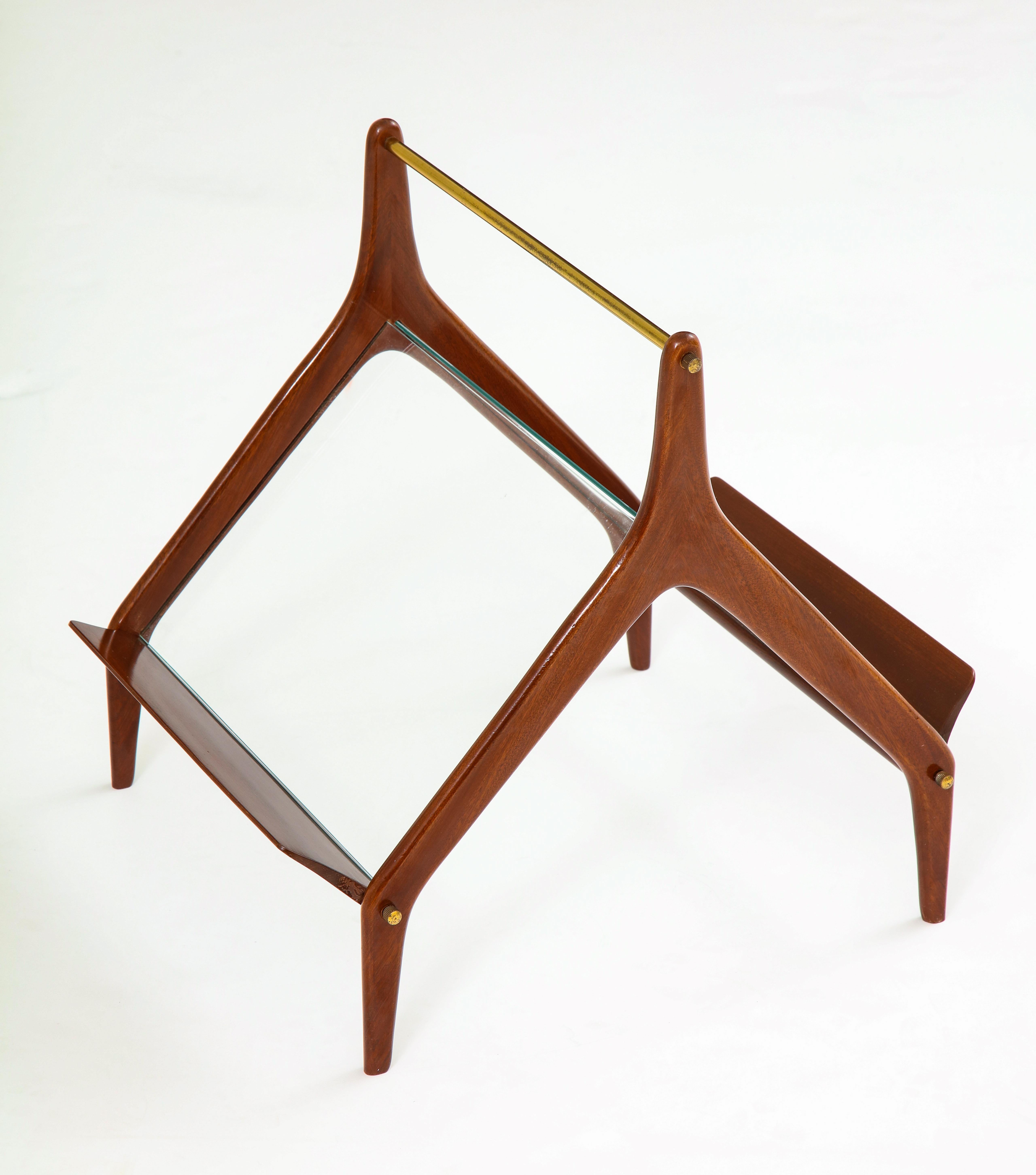 Modernist Magazine Rack Attributed to Ico Parisi, Italy, 1950s For Sale 8