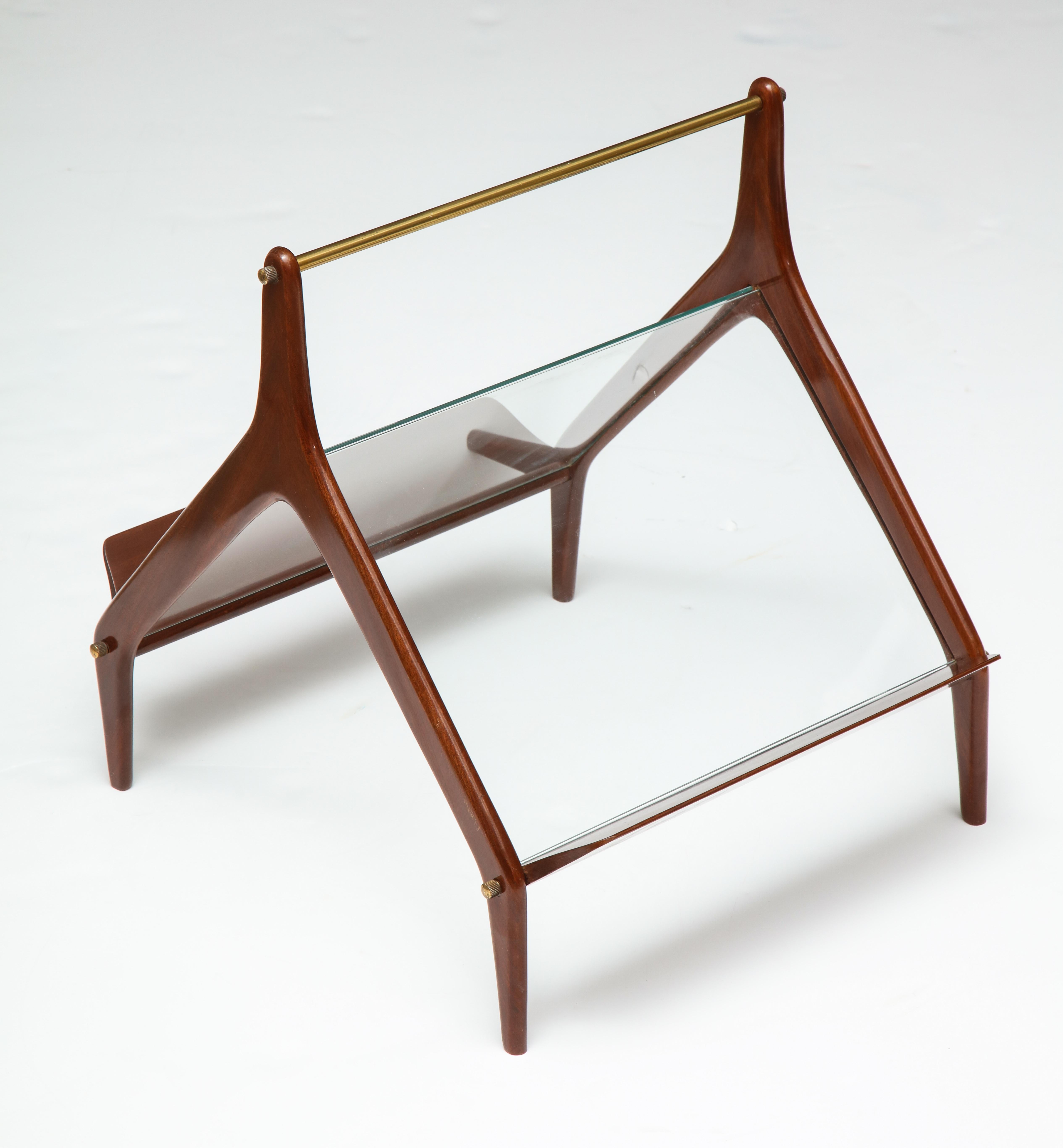 Italian Modernist Magazine Rack Attributed to Ico Parisi, Italy, 1950s For Sale