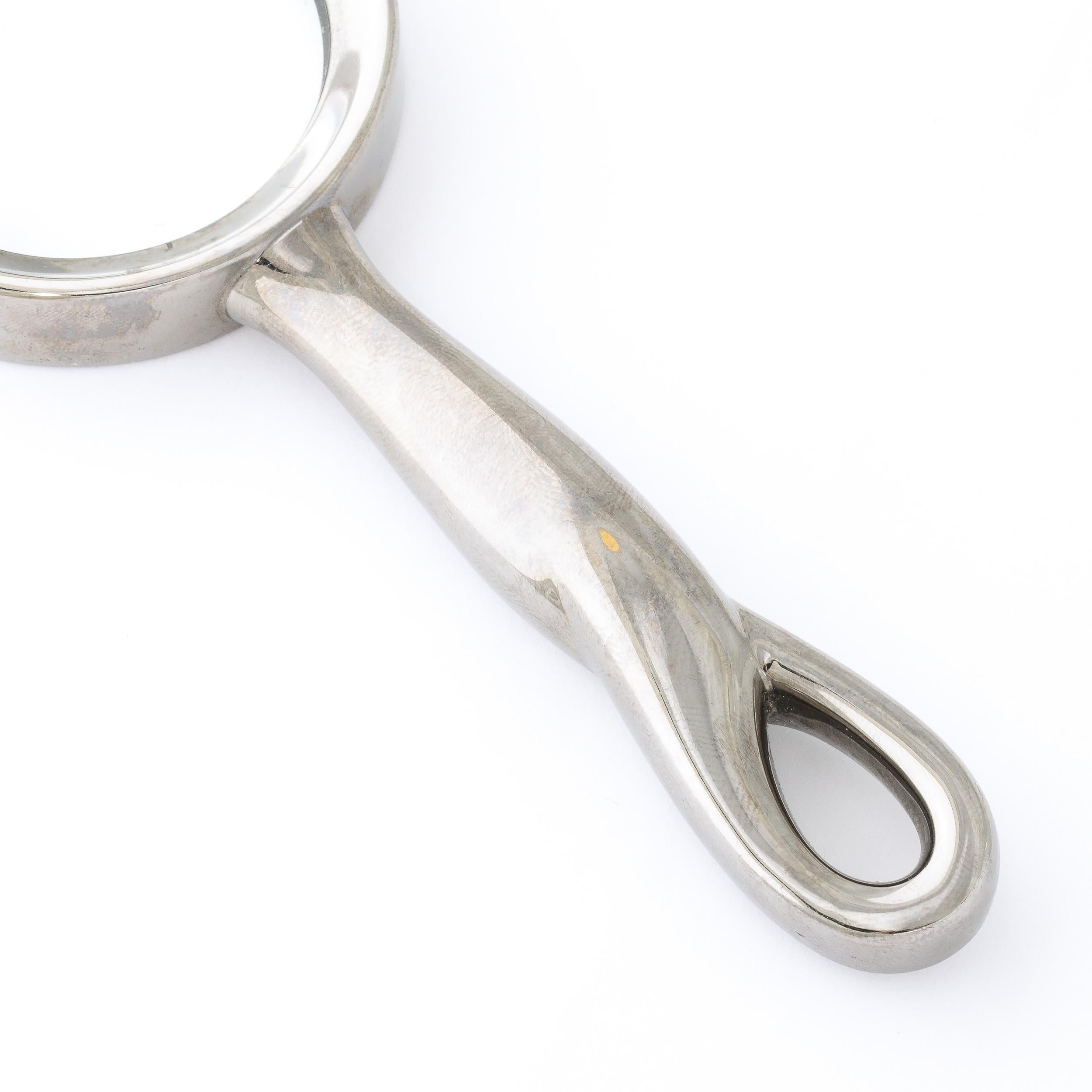 Modernist Magnifying Glass in Gunmetal by Elsa Perretti for Tiffany and Co 2