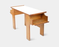 Modernist Mahogany and Laminate Desk, Italy, c. 1950