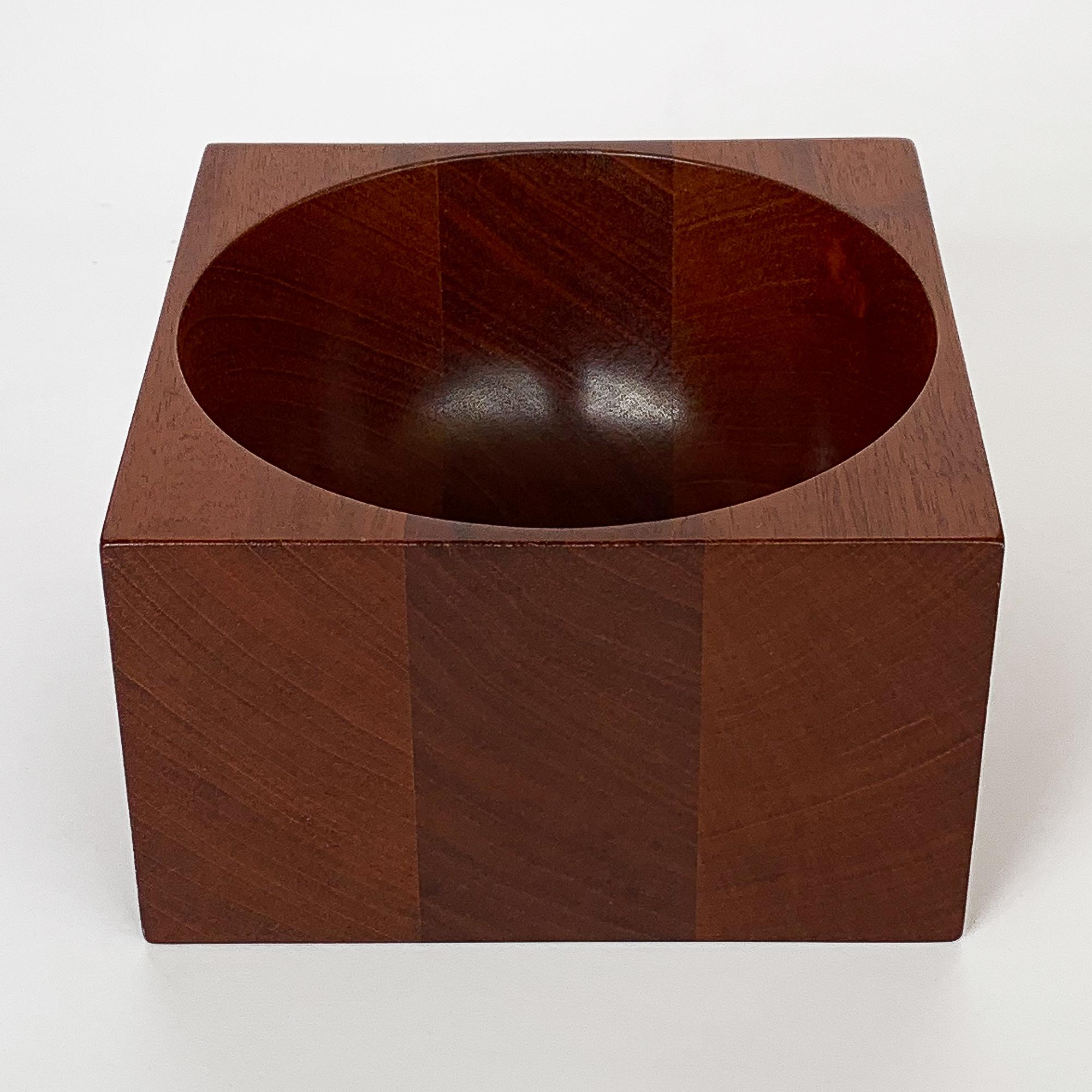 Modernist Mahogany Bowl by John Sage 6