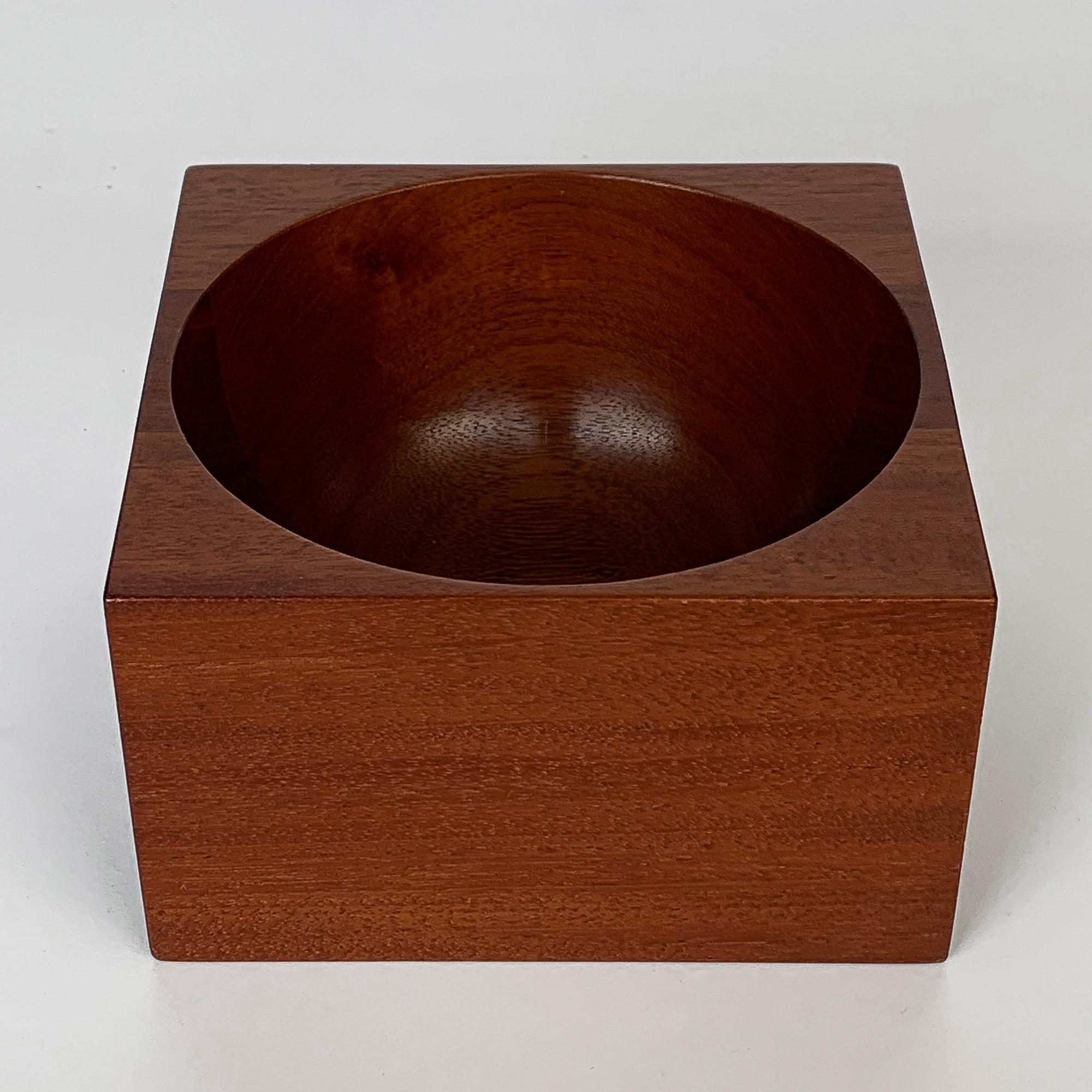 Mid-Century Modern Modernist Mahogany Bowl by John Sage