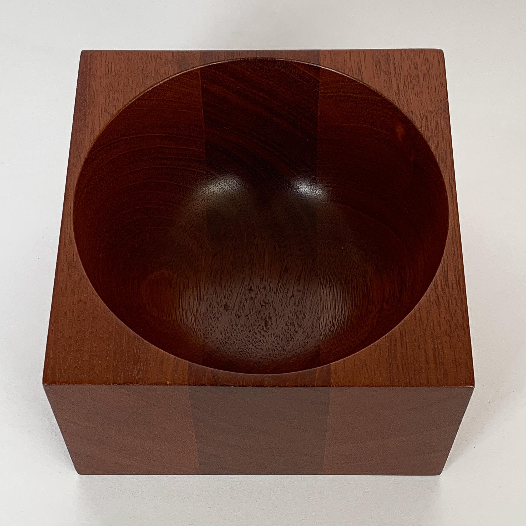 Modernist Mahogany Bowl by John Sage In Good Condition In Chicago, IL