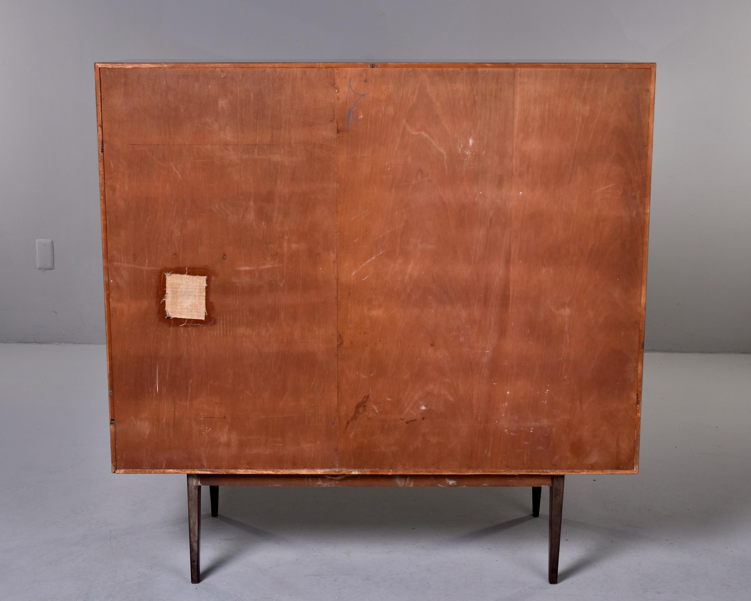 Modernist Mahogany Cabinet with Pull Down Bar 5