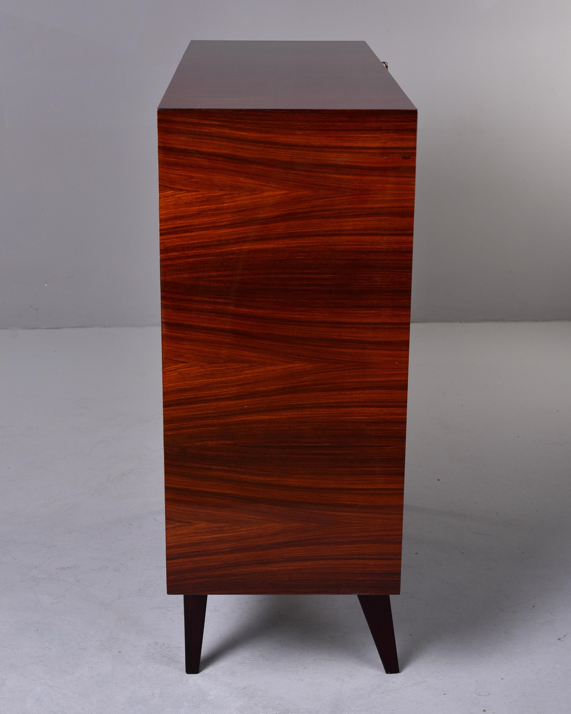 Modernist Mahogany Cabinet with Pull Down Bar 1