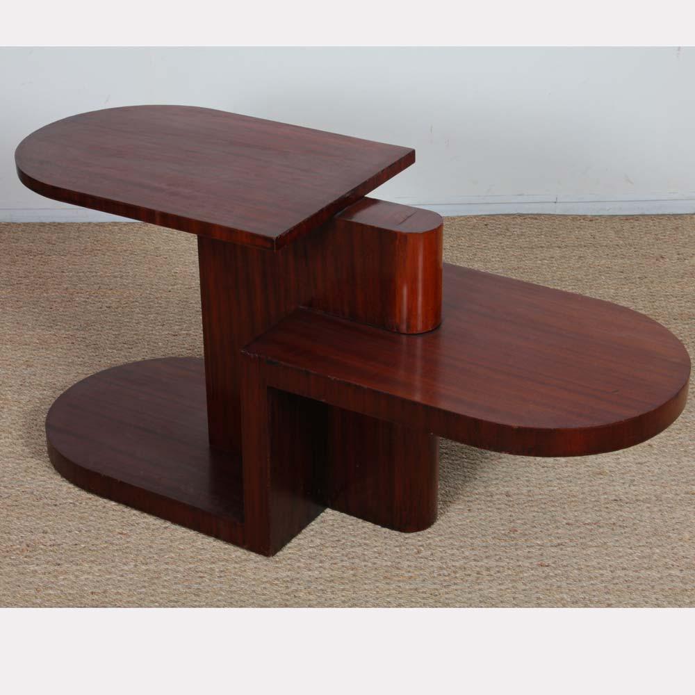 Modernist mahogany coffee table from the 1930s Francés en venta