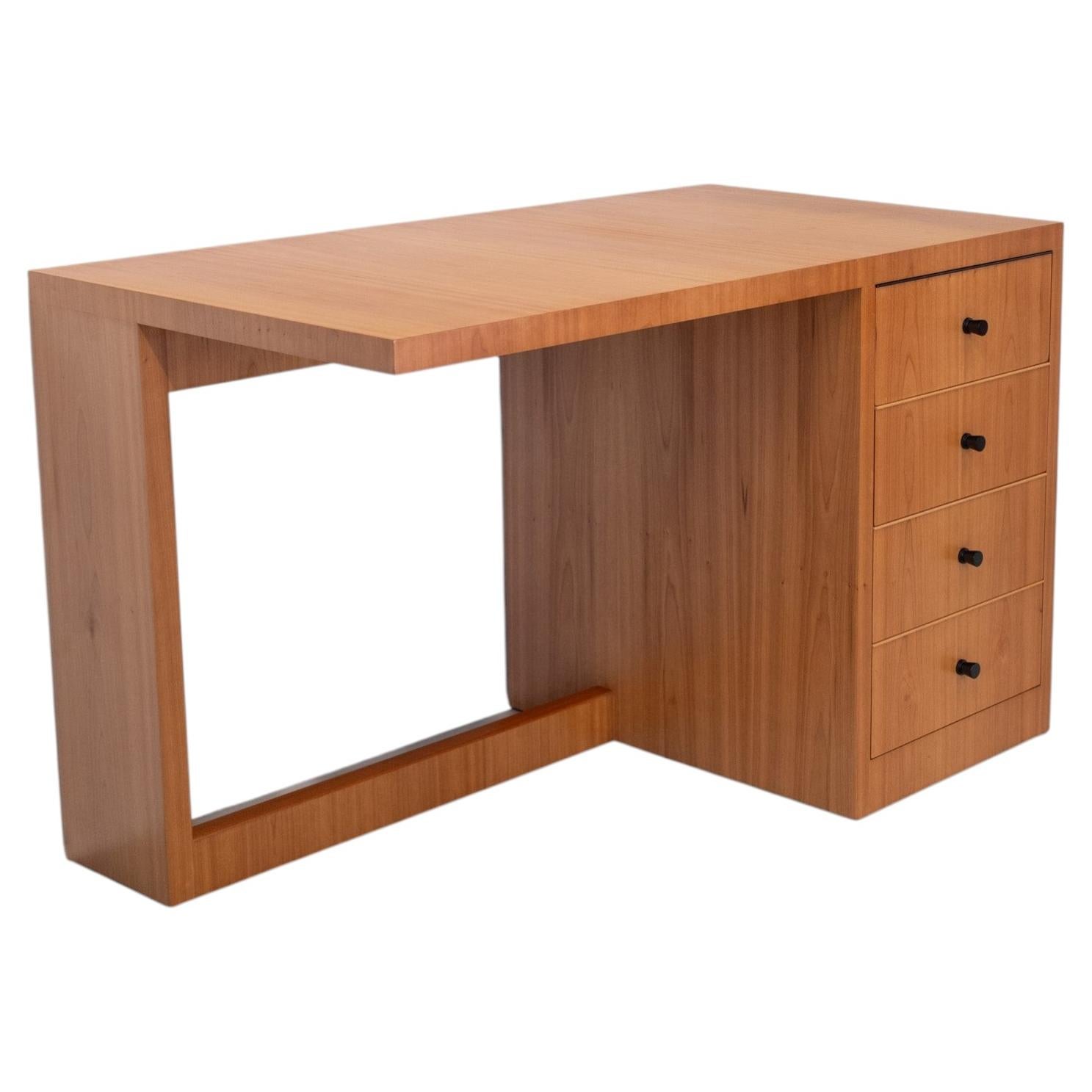 Modernist Maple Desk After Design Dick Russell 1980s Commissioned For Ray Leigh