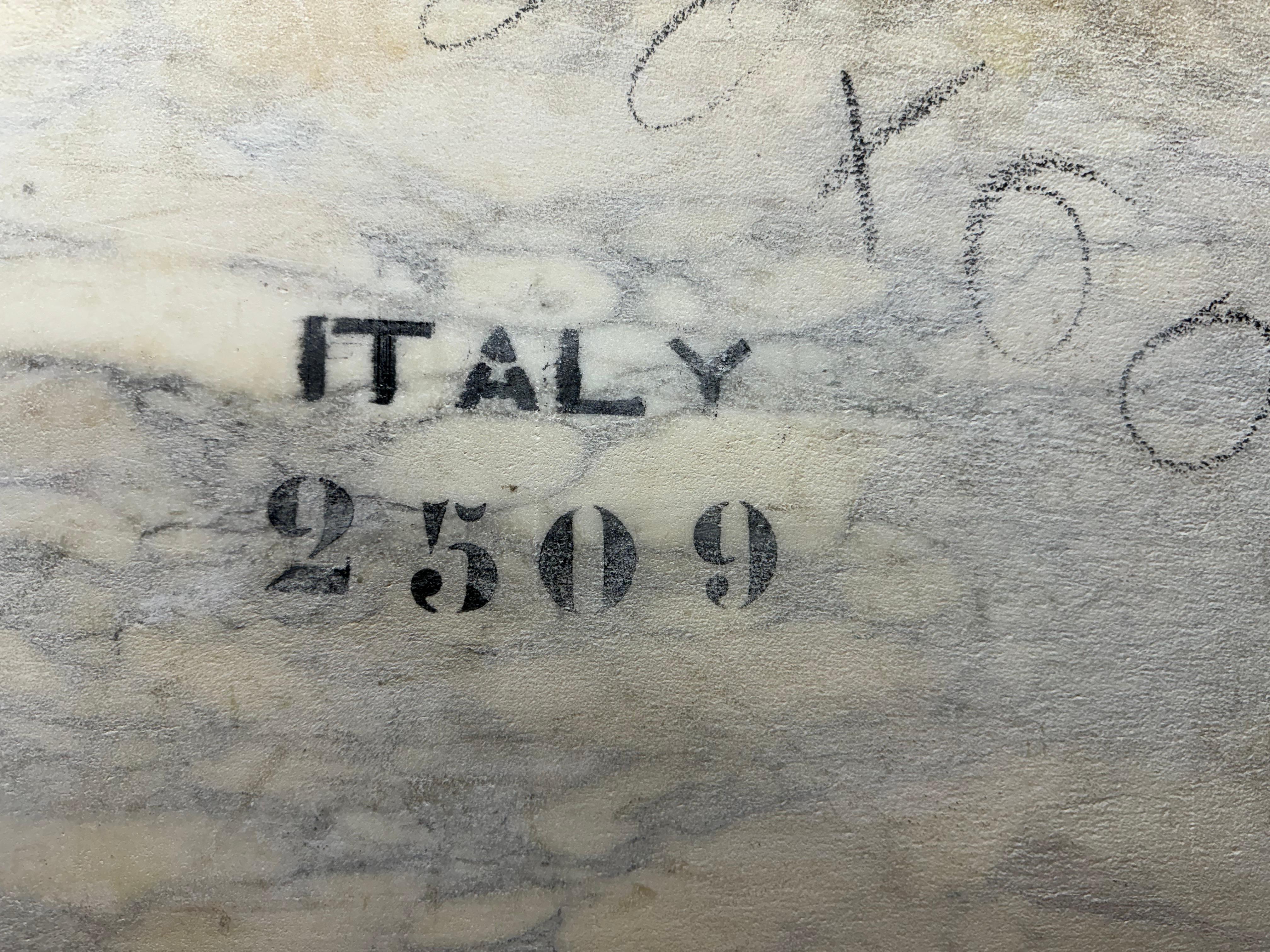 Table basse/table de cocktail moderniste en marbre et fer fabriquée en Italie  Salterini en vente 4