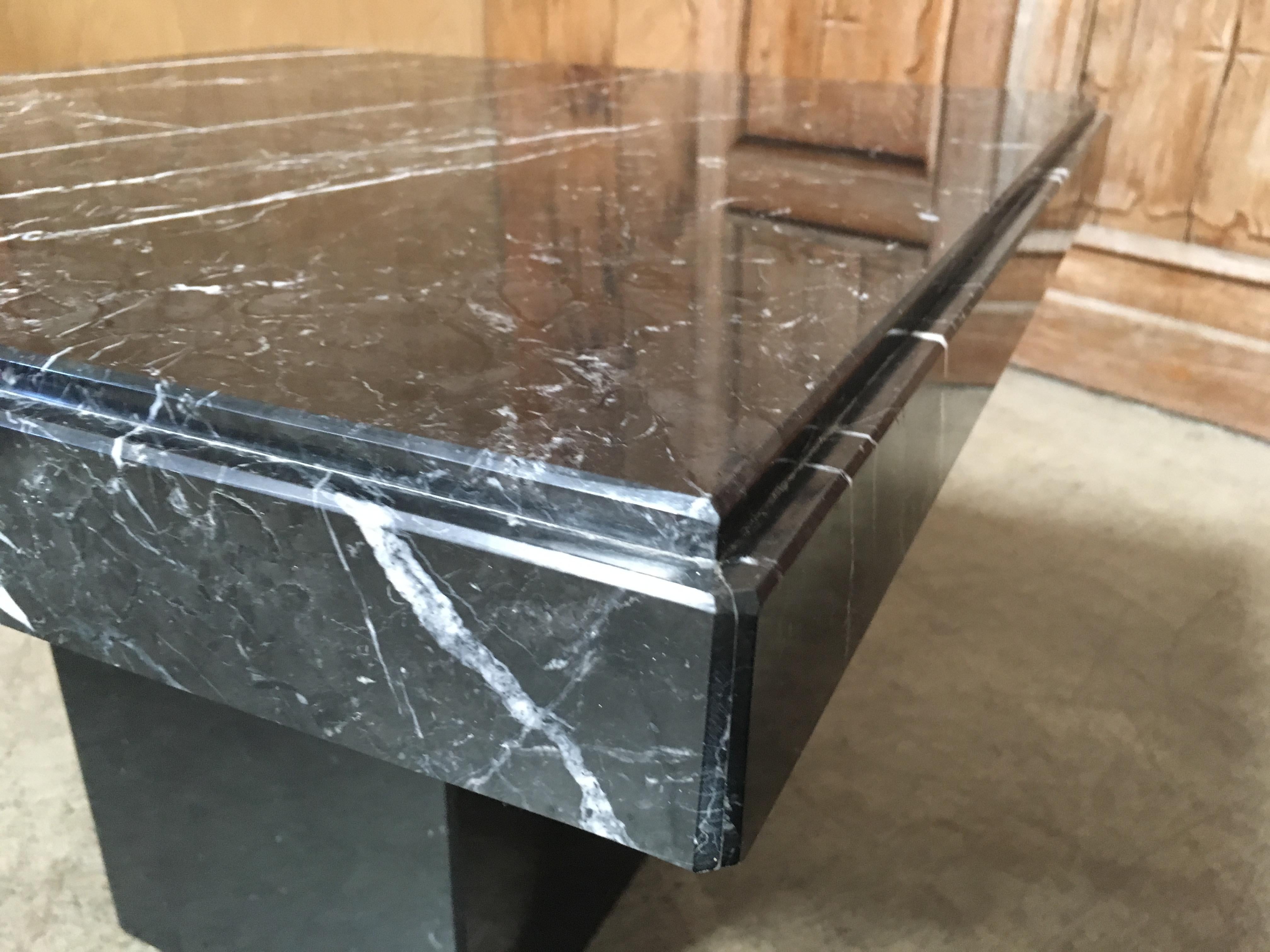 20th Century Modernist Marble End Table