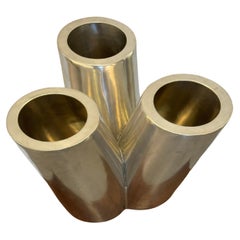 Modernist Mario Botta 'Tredicivasi' Signed Pewter Vase Artist Proof Prototype