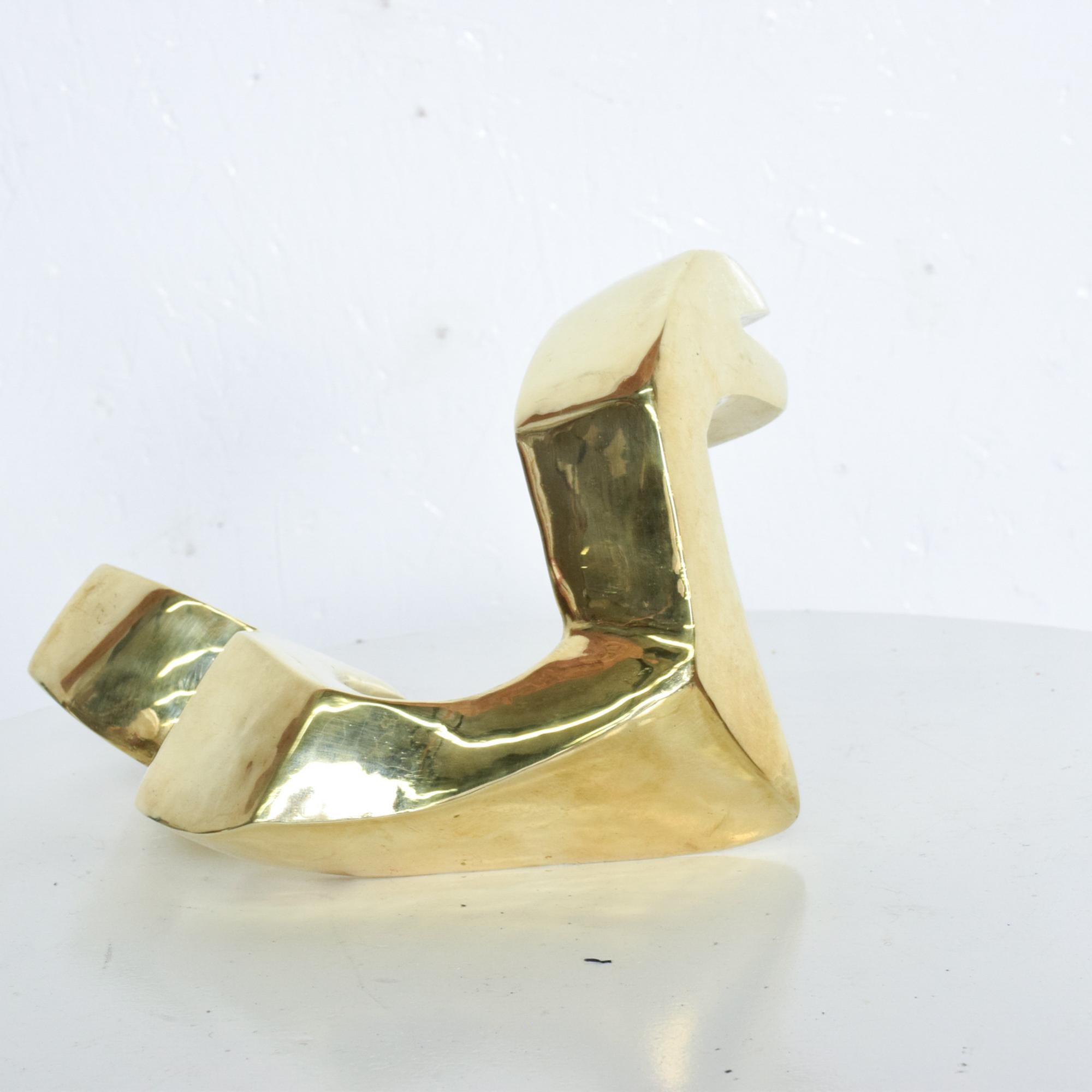 Polished 1970s Mathias Goeritz Abstract Bronze Serpent Sculpture Animal Pedregal Mexico For Sale