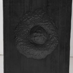 Vaso modernista in ceramica nera opaca di Martin Freyer per Rosenthal