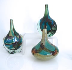 Modernist Mdina 'Tiger' Art Glass Collection by Michael Harris, circa 1969