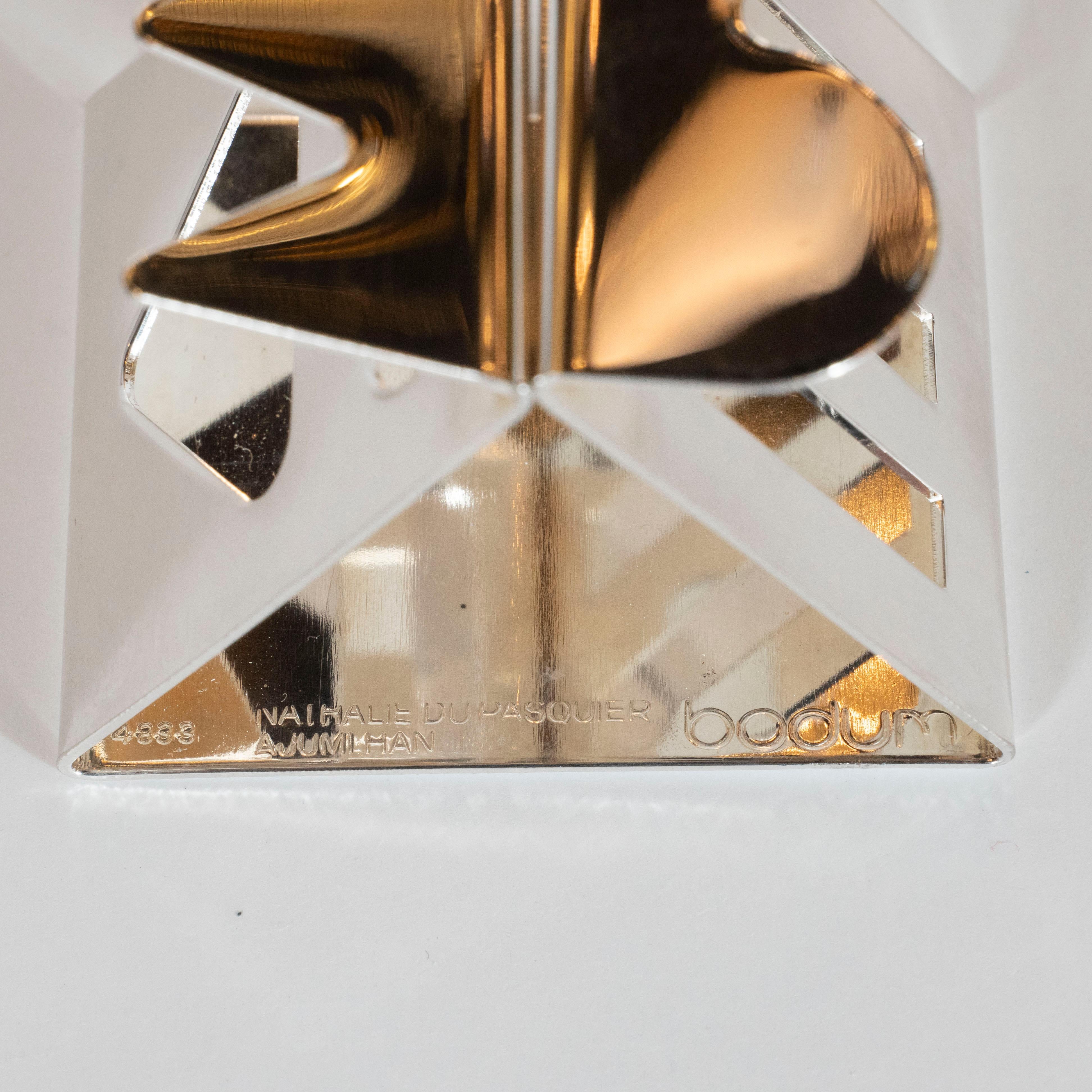 Modernist Memphis Silverplate Napkin Rings by Nathalie du Pasquier for Bodum 4