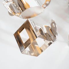 Modernist Memphis Silverplate Napkin Rings by Nathalie du Pasquier for Bodum